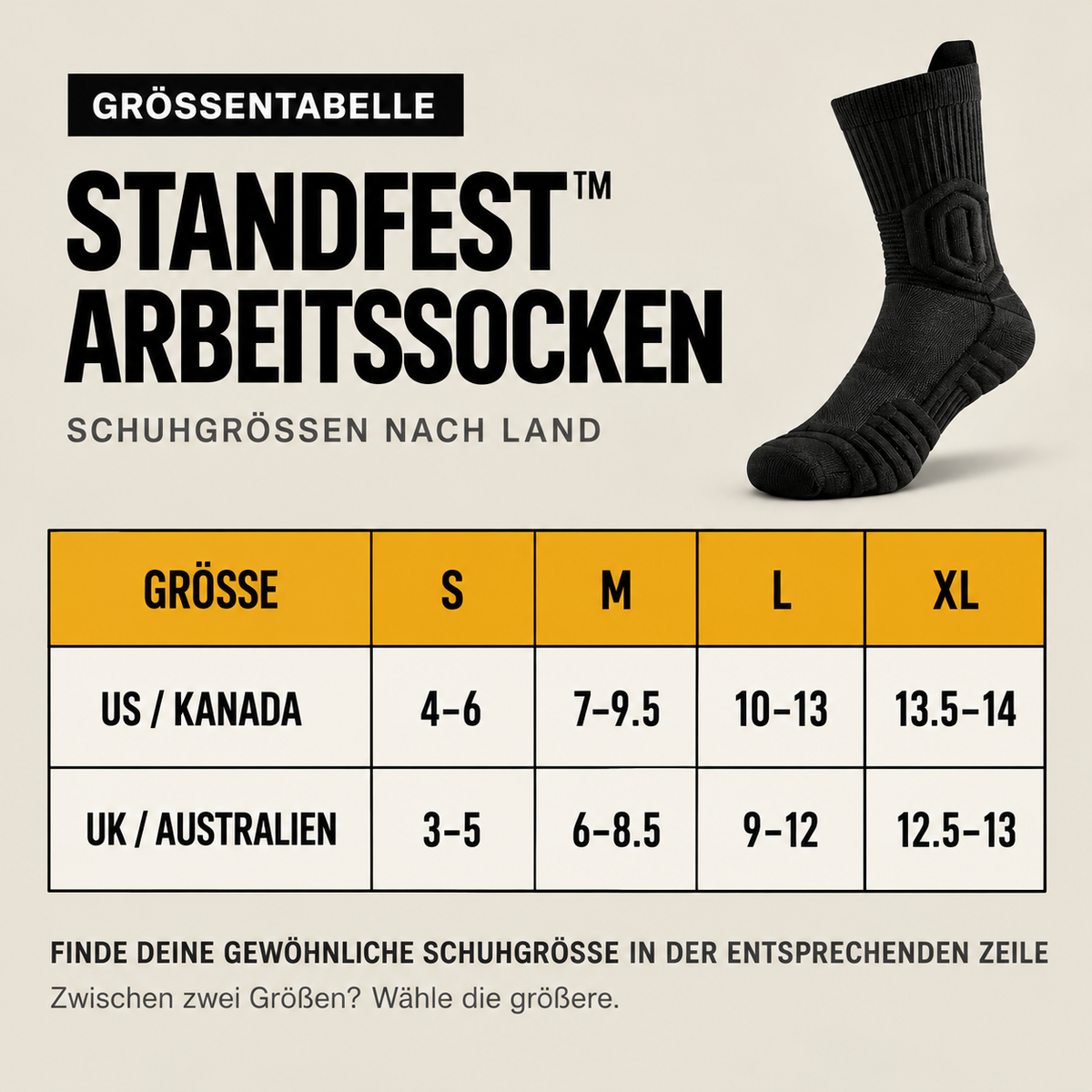 Größentabelle